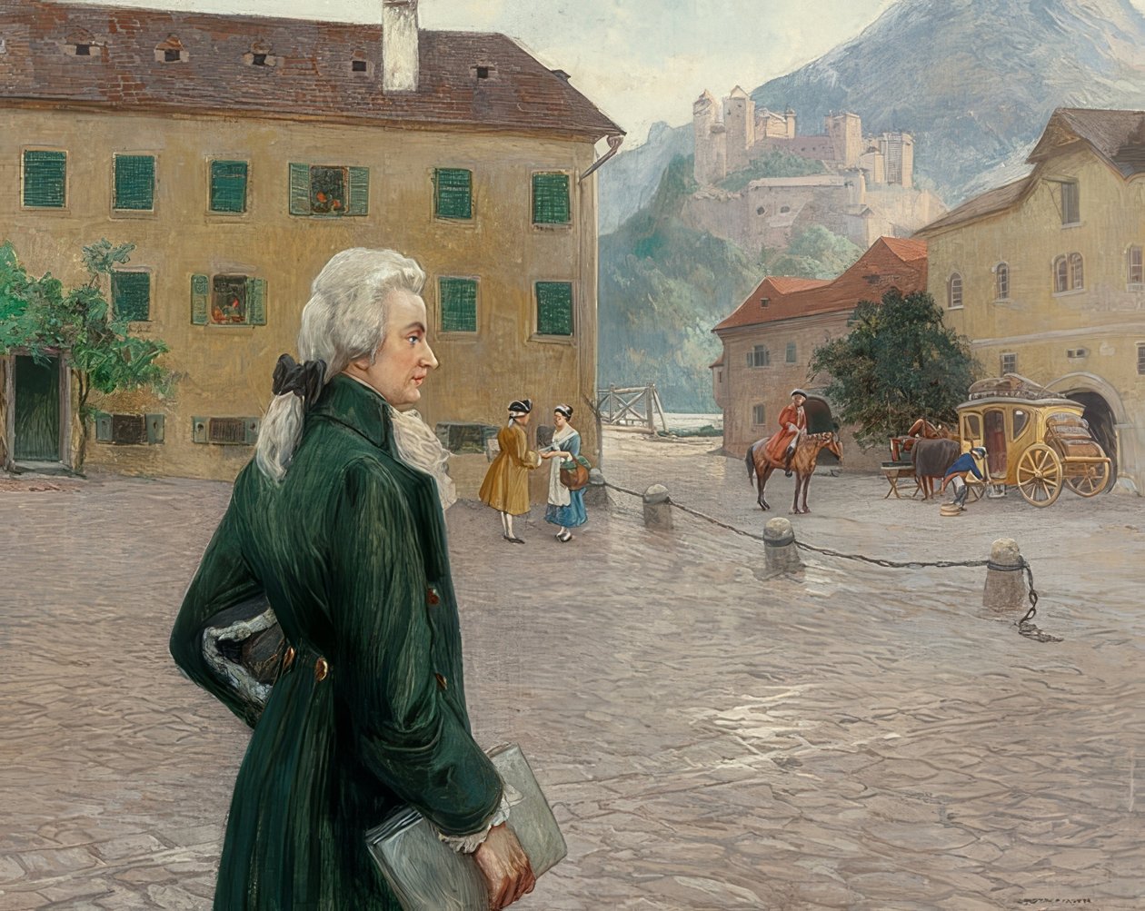 The Young Mozart in Salzburg by Otto Robert Nowak