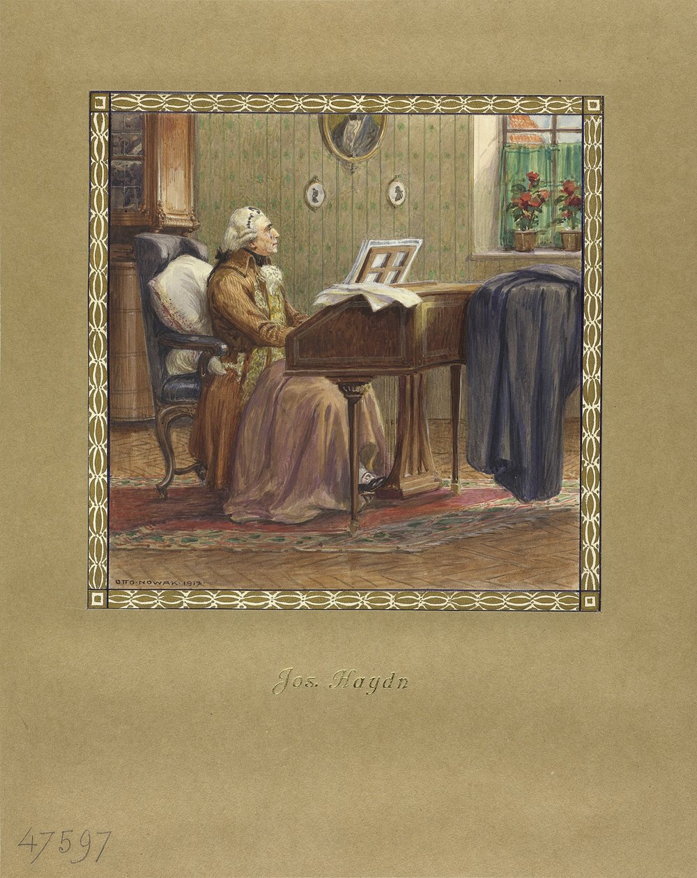 Joseph Haydn at the Grand Piano by Otto Robert Nowak