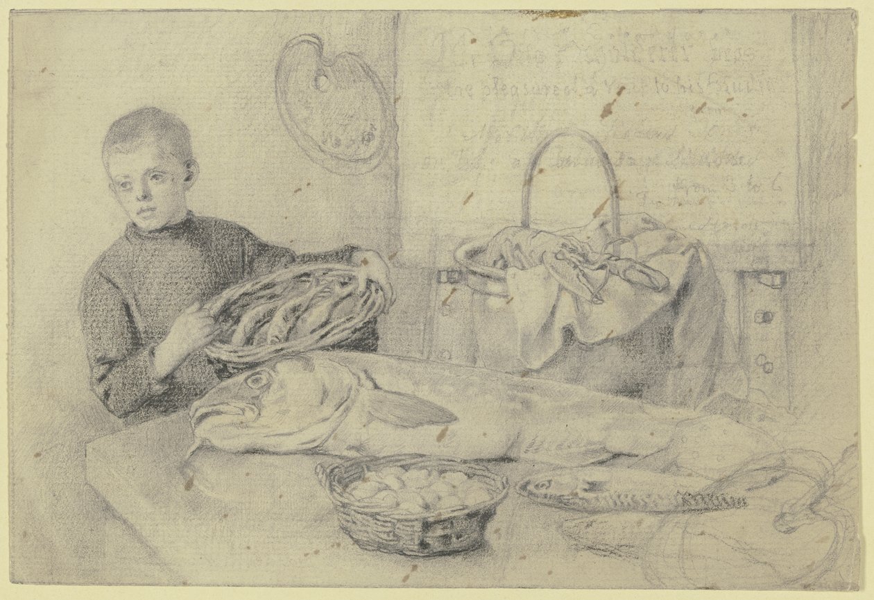 At the Fishmonger by Otto Scholderer