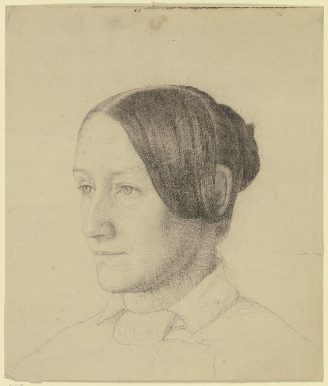 Portrait of Emilie Scholderer, Mother of the Artist by Otto Scholderer