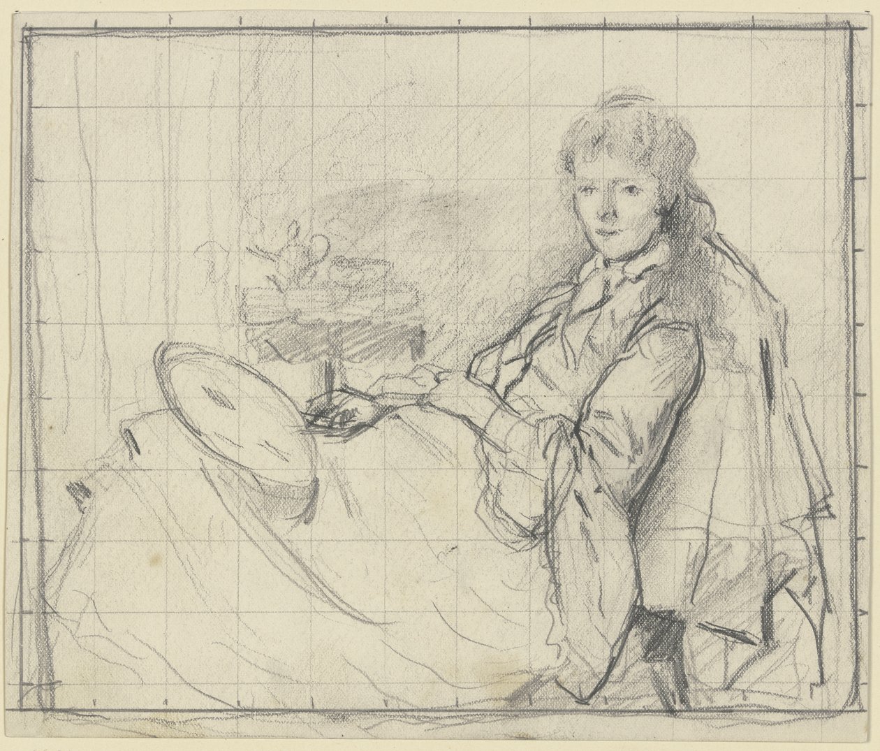 Luise Scholderer on the Ottoman by Otto Scholderer
