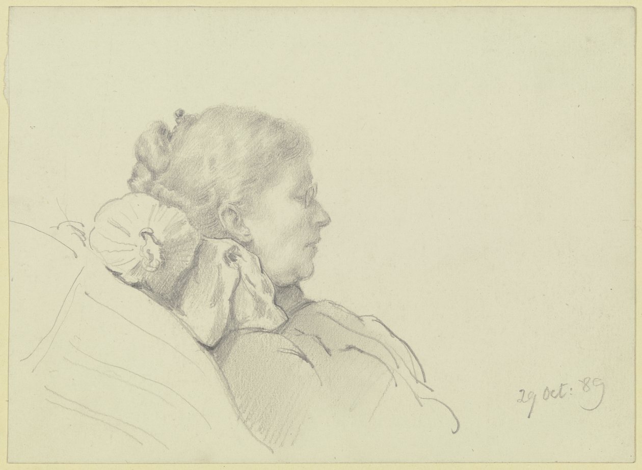 Luise Scholderer Reading by Otto Scholderer