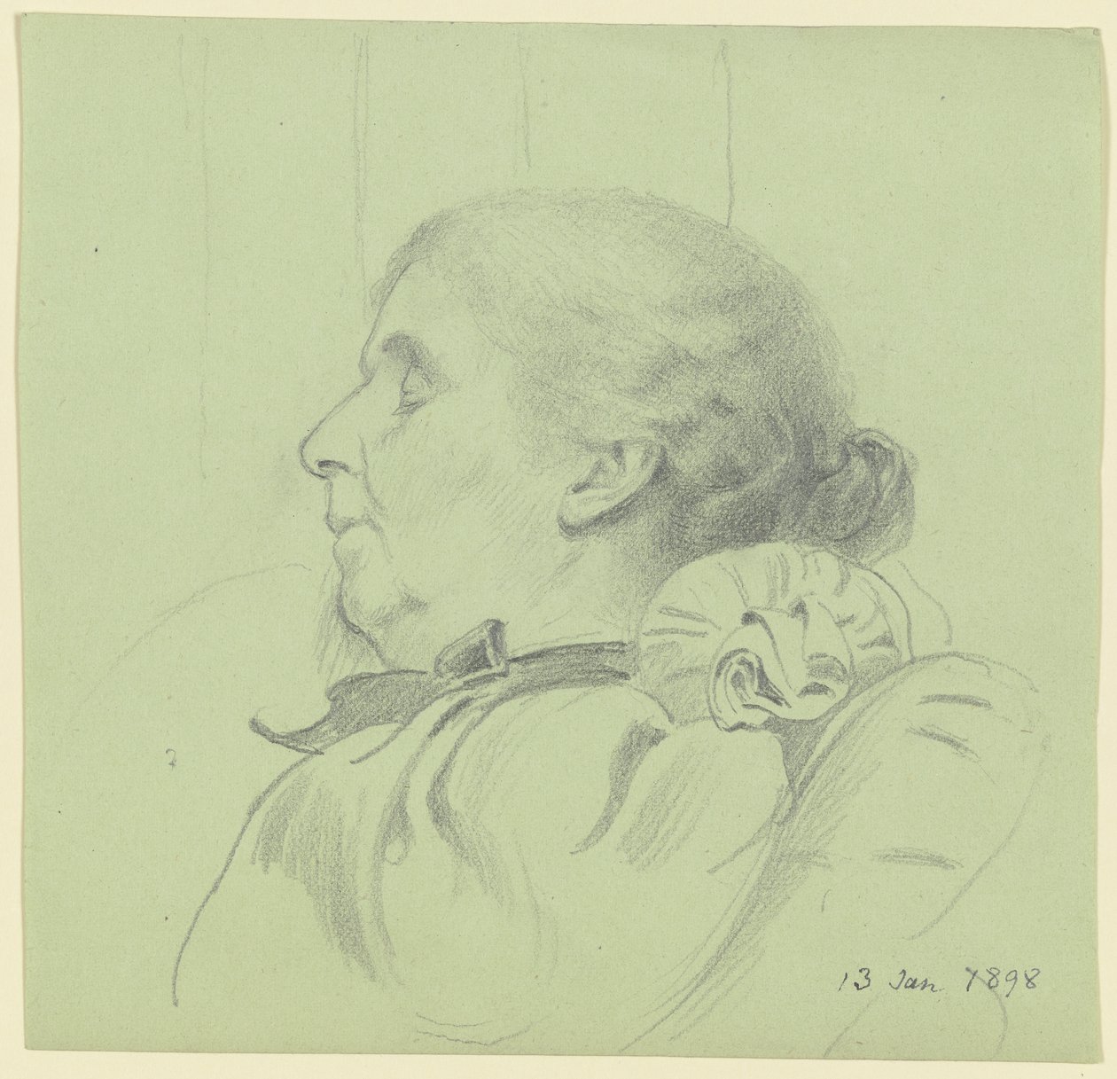 Luise Scholderer Sleeping by Otto Scholderer