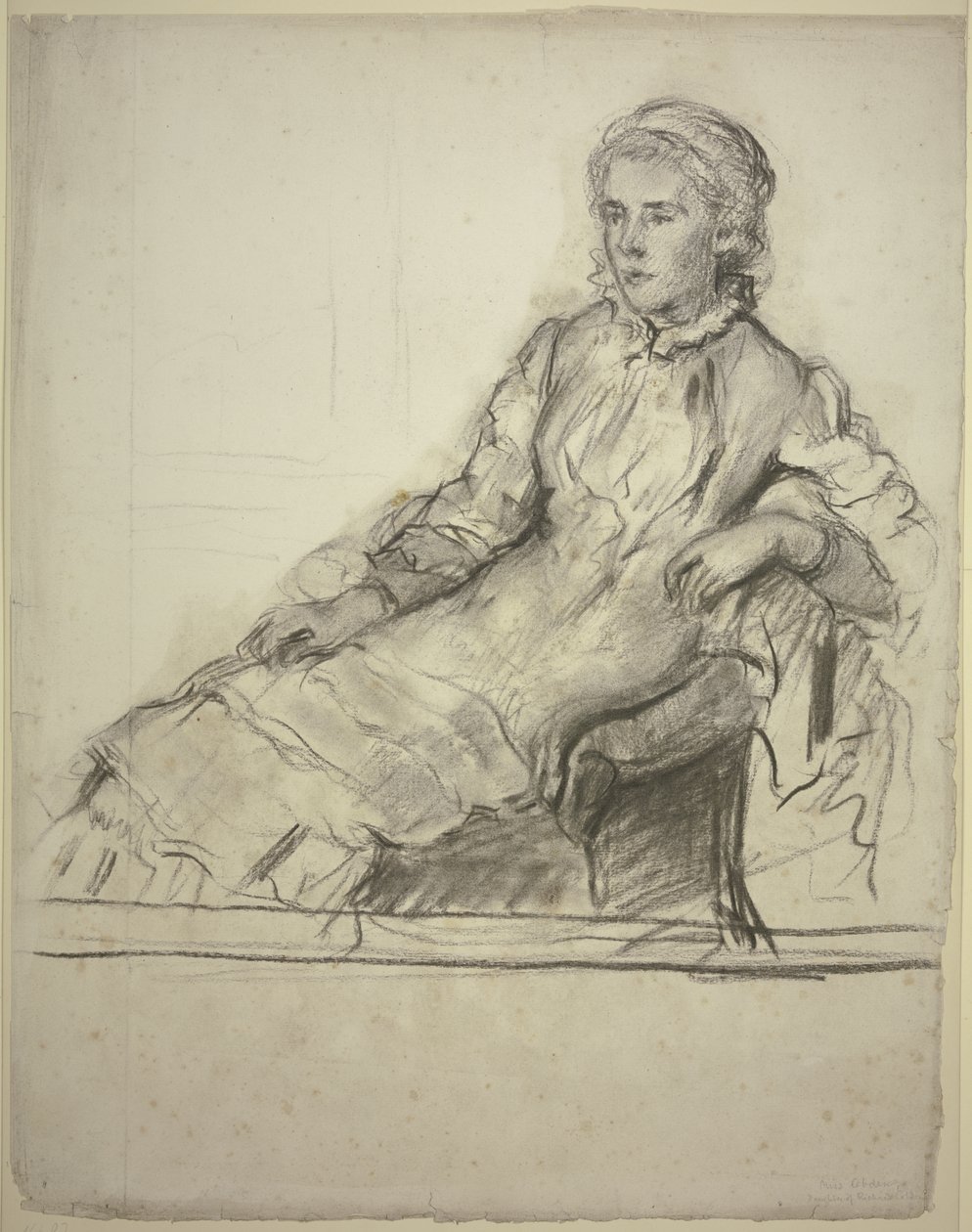 Miss Cobden in the Armchair by Otto Scholderer
