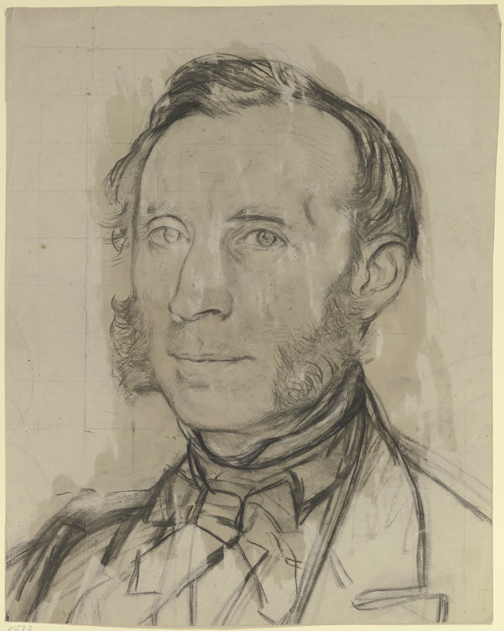 Portrait of a Man with Sideburns by Otto Scholderer