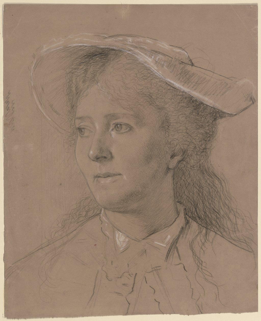 Portrait of Luise Scholderer by Otto Scholderer