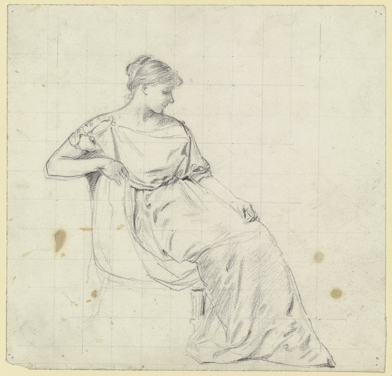 Seated from the "Preparation for the Costume Ball" by Otto Scholderer