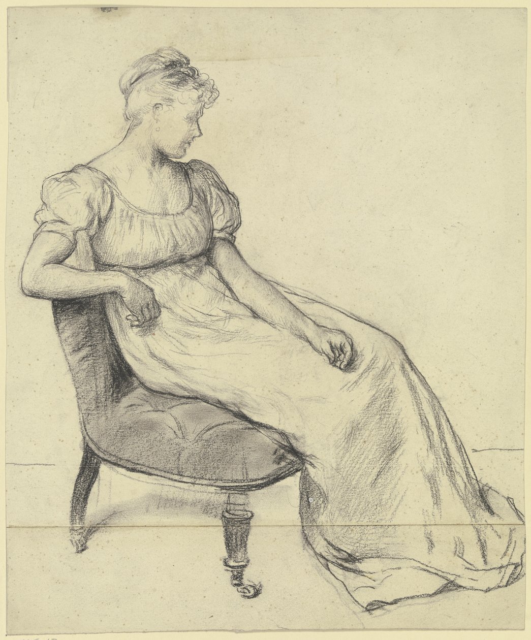 Seated from the "Preparation for the Costume Ball" by Otto Scholderer