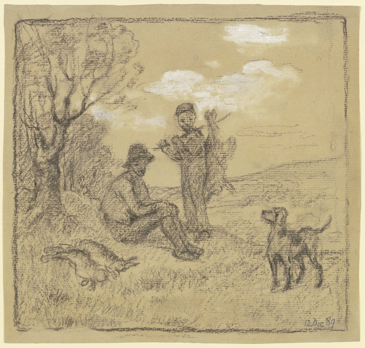 The Young Poacher by Otto Scholderer