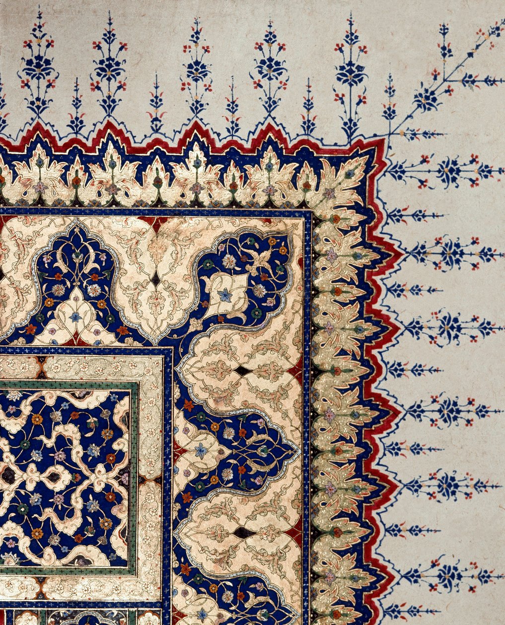 Ottoman Art: Page Detail of Codex B 373, Miniature. 16th Century. Istanbul, Topkapi Sarayi Museum Library by Ottoman School