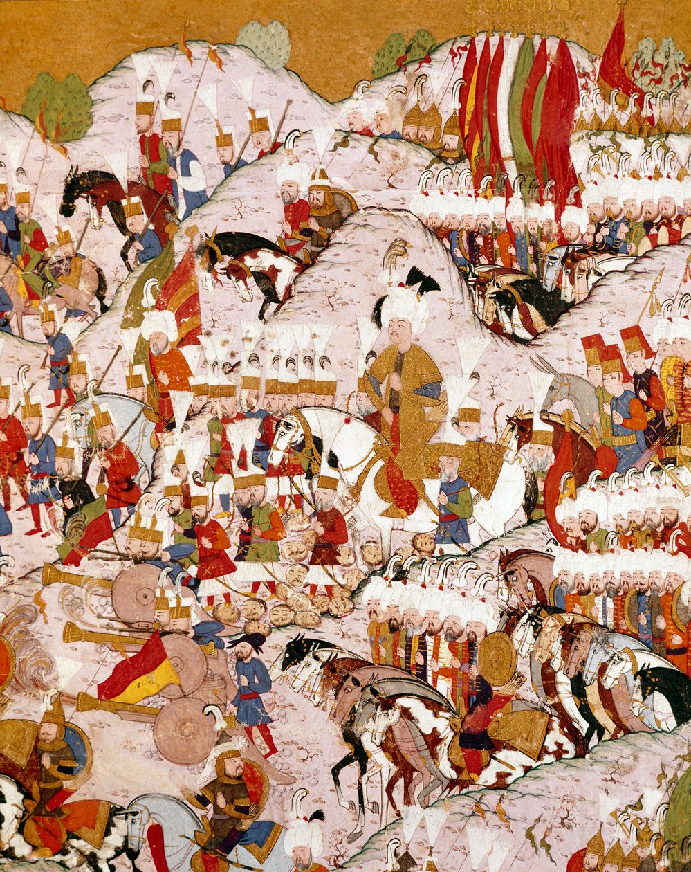 Representation of the Battle of Mohacs (detail) by Ottoman School