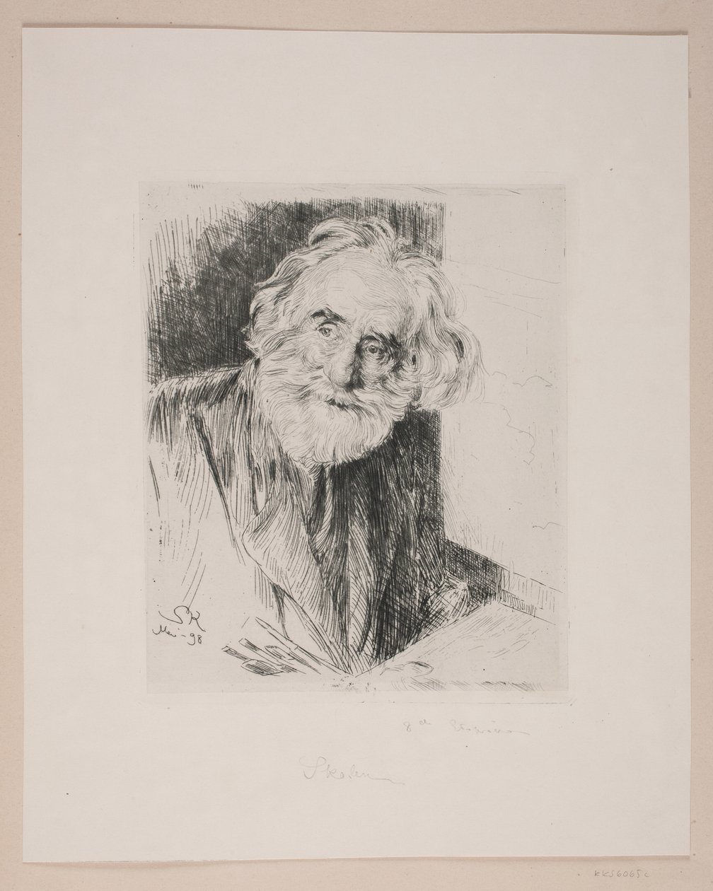 Portrait of Vilhelm Kyhn by Peder Severin Krøyer