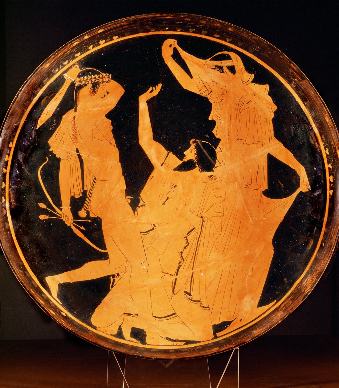 Apollo killing Tityos by Painter Penthesilea
