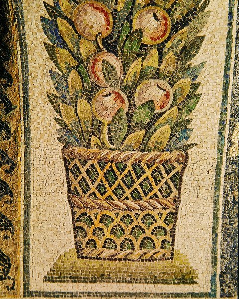 A Basket of Fruit, c.430 AD by Paleo Christian