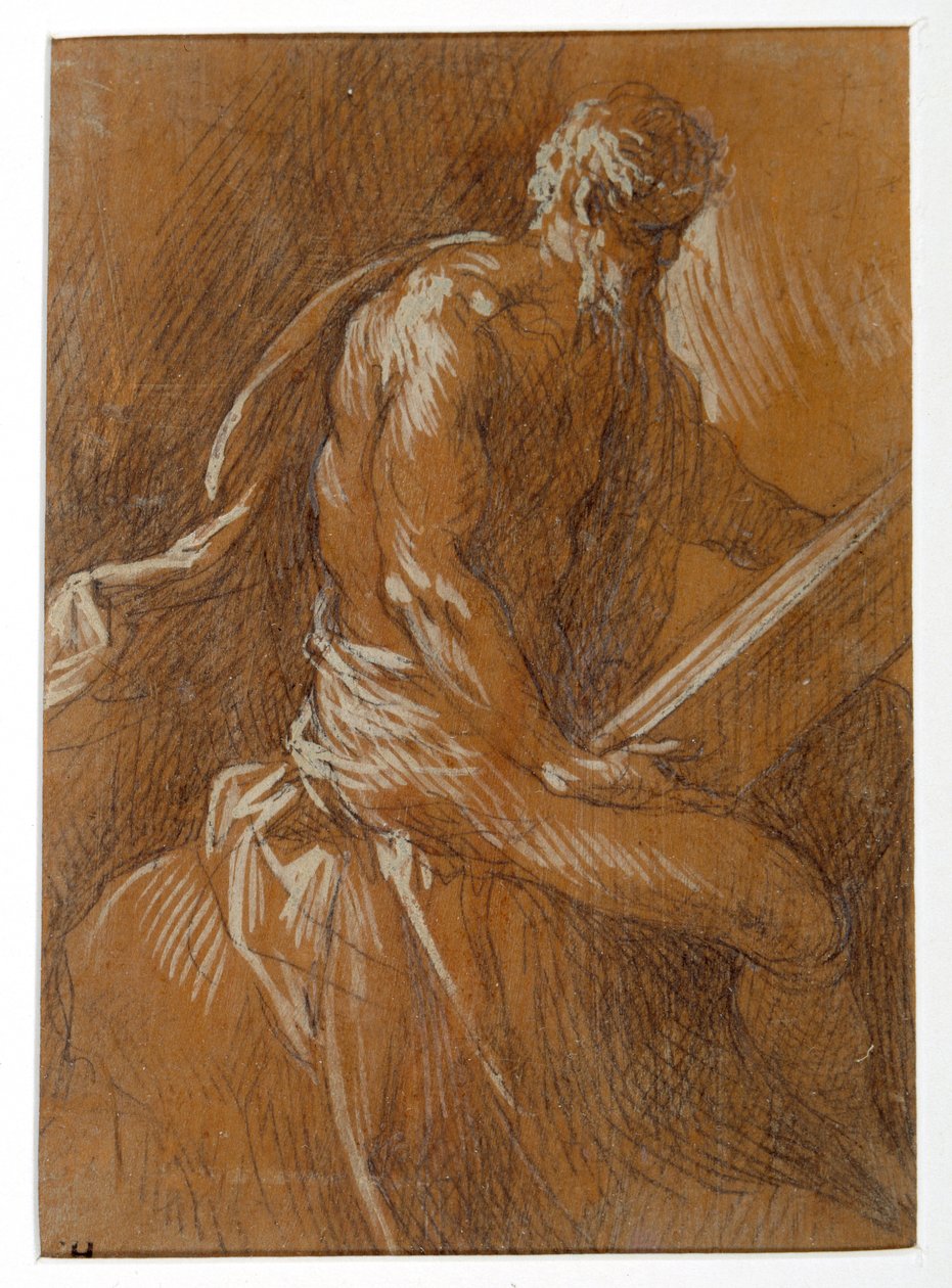 A saint reading by Palma Il Giovane
