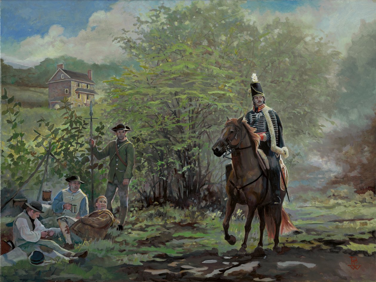 Pulaski at Battle of Brandywine by Pamela Patrick White