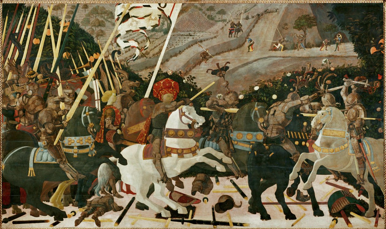 The Battle of San Romano in 1432 by Paolo Uccello