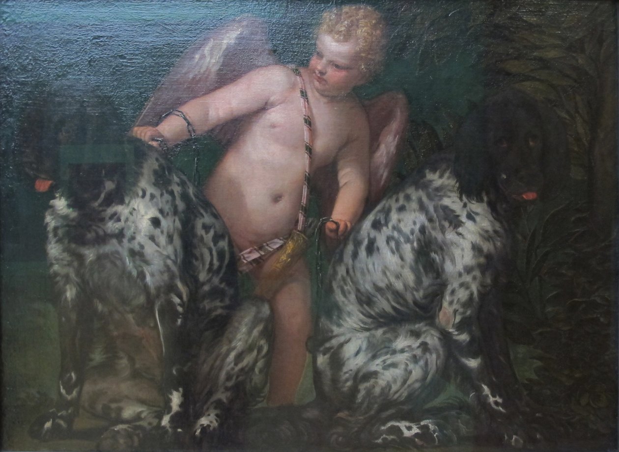 Cupid with Two Dogs by Paolo Veronese
