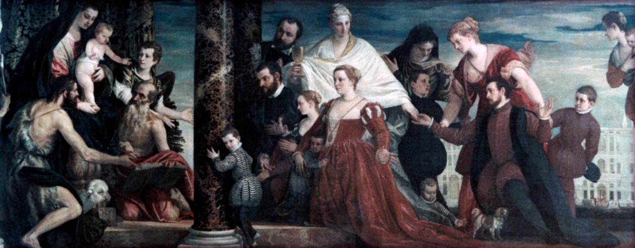 The Madonna and the Cuccina-Family by Paolo Veronese