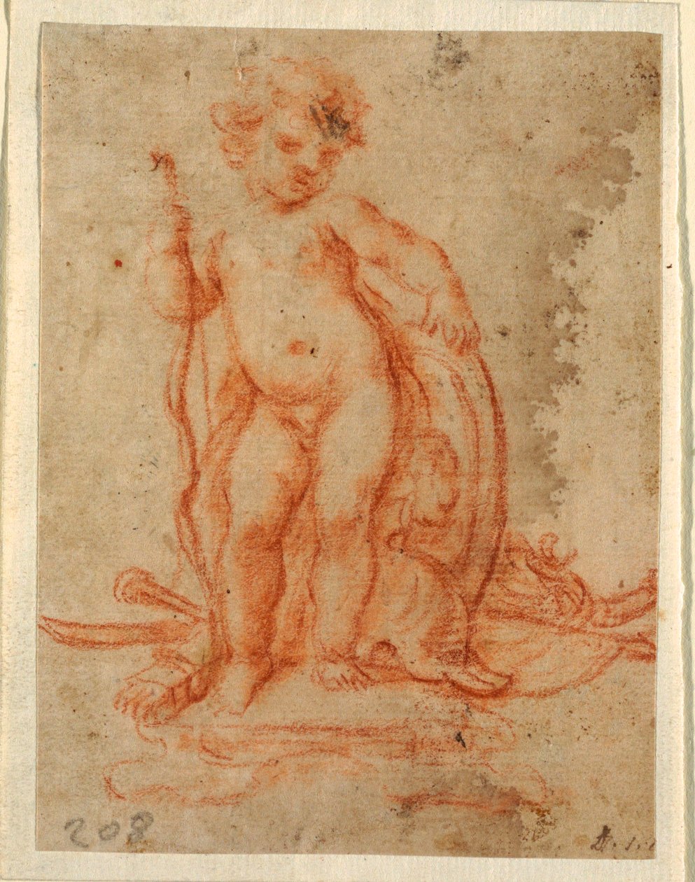 Design for Cupid and Trophy of Arms, 1710-28 by Paolo de Mattheis