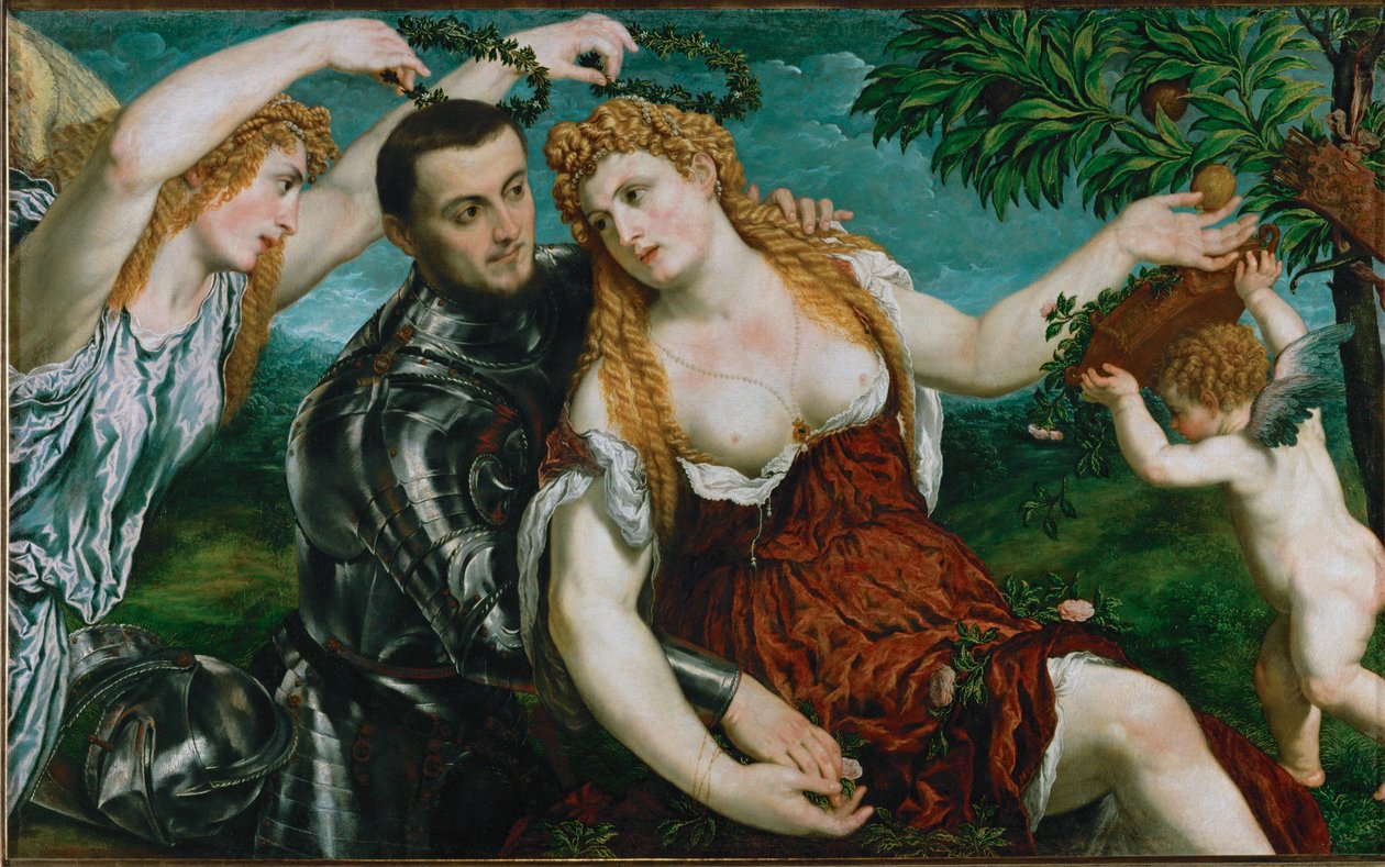 Venus and Mars Crowned by Victory by Paris Bordone