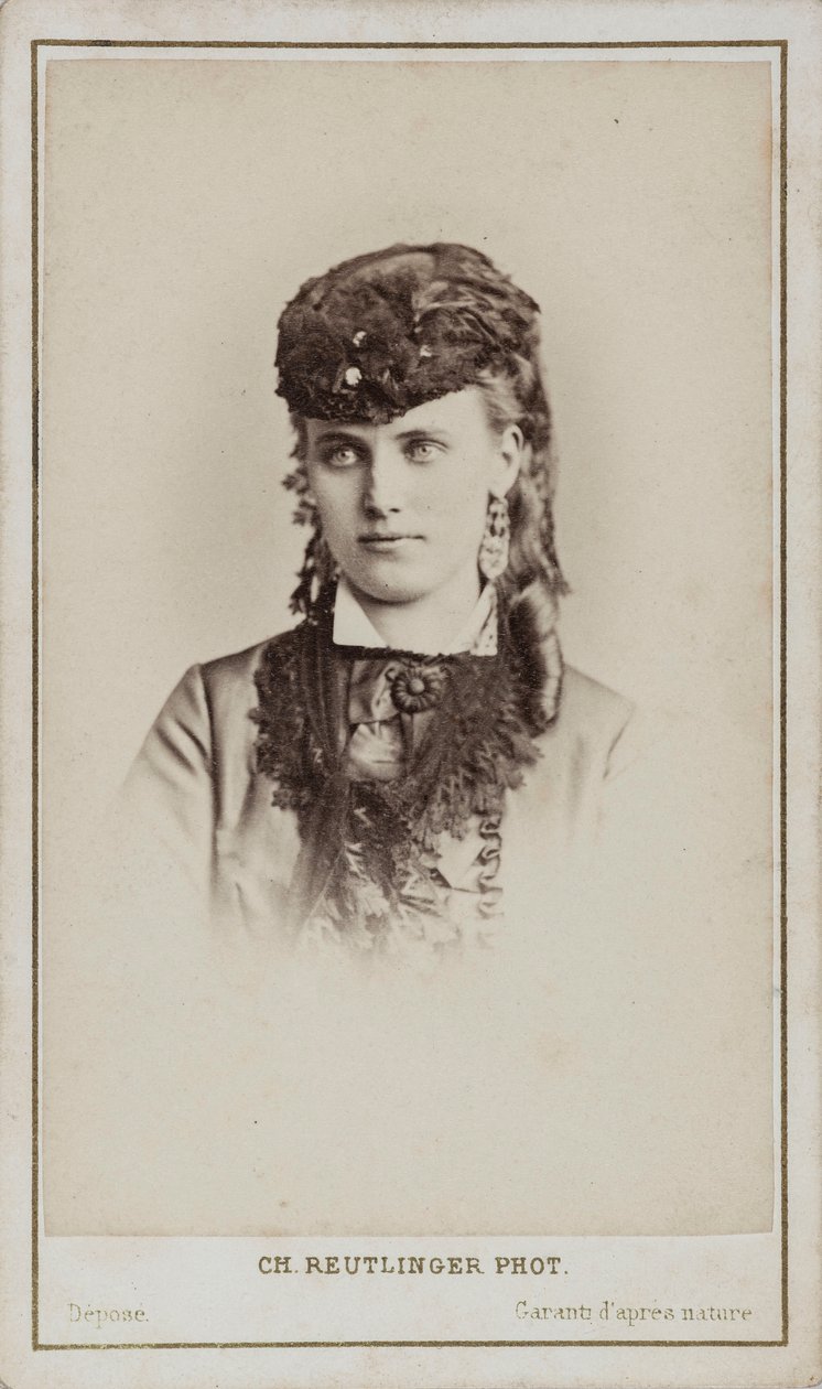 Portrait of Christine Nilsson 1843-1921 by Paris . Photo studio Reutlinger