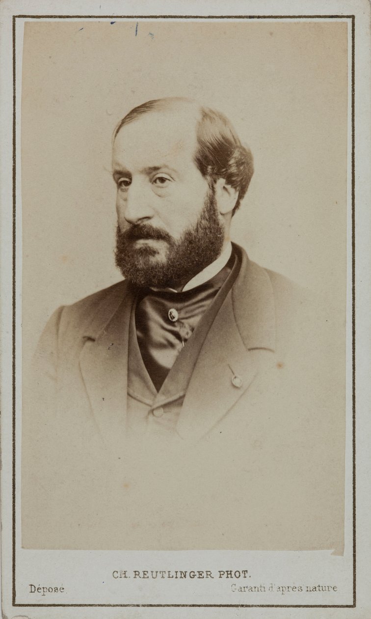 Portrait of Émile Augier 1820-1889 by Paris . Photo studio Reutlinger