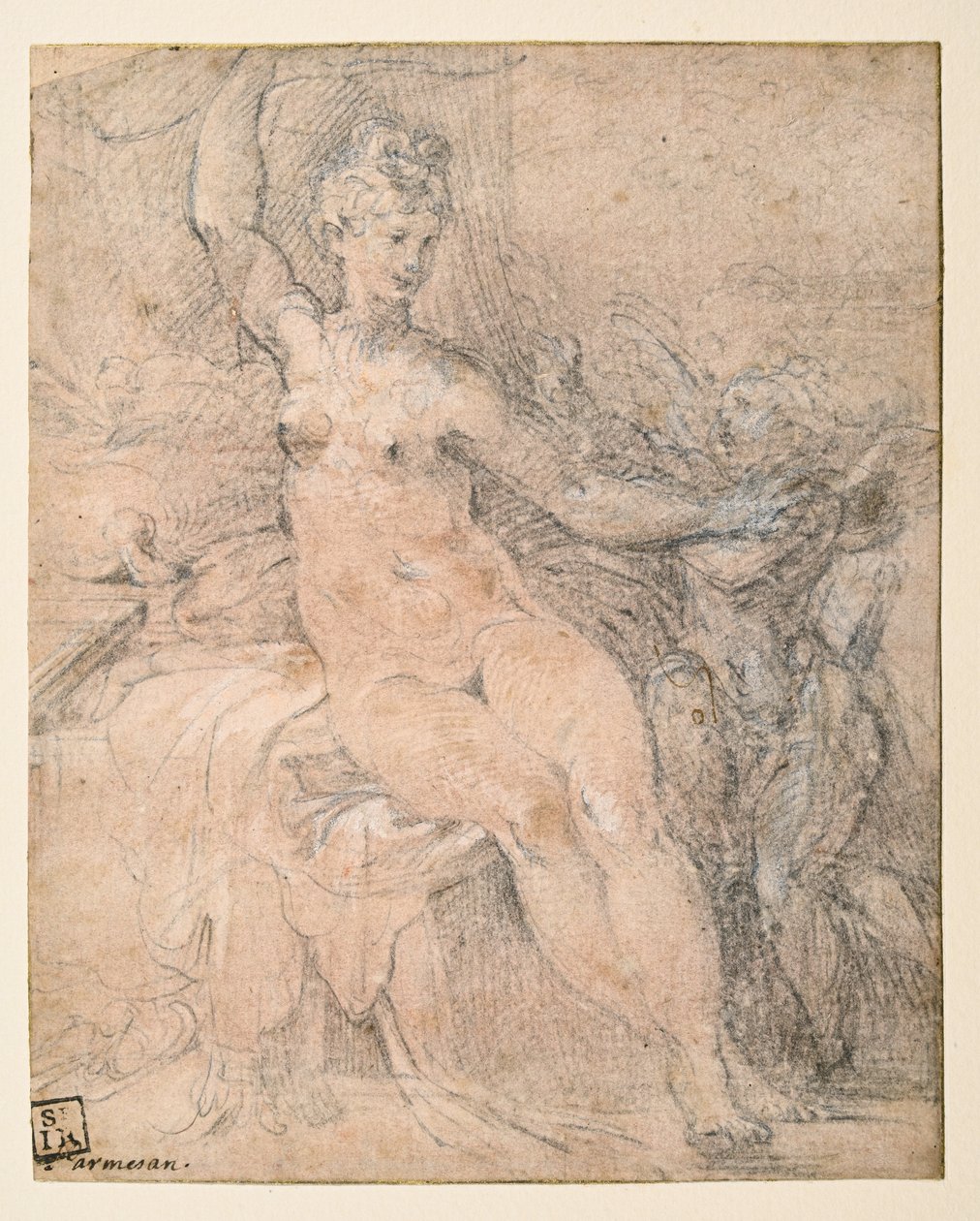 Venus disarming Cupid by Parmigianino
