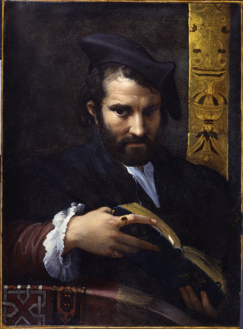 Portrait of a Man with a Book, c1524 by Parmigianino