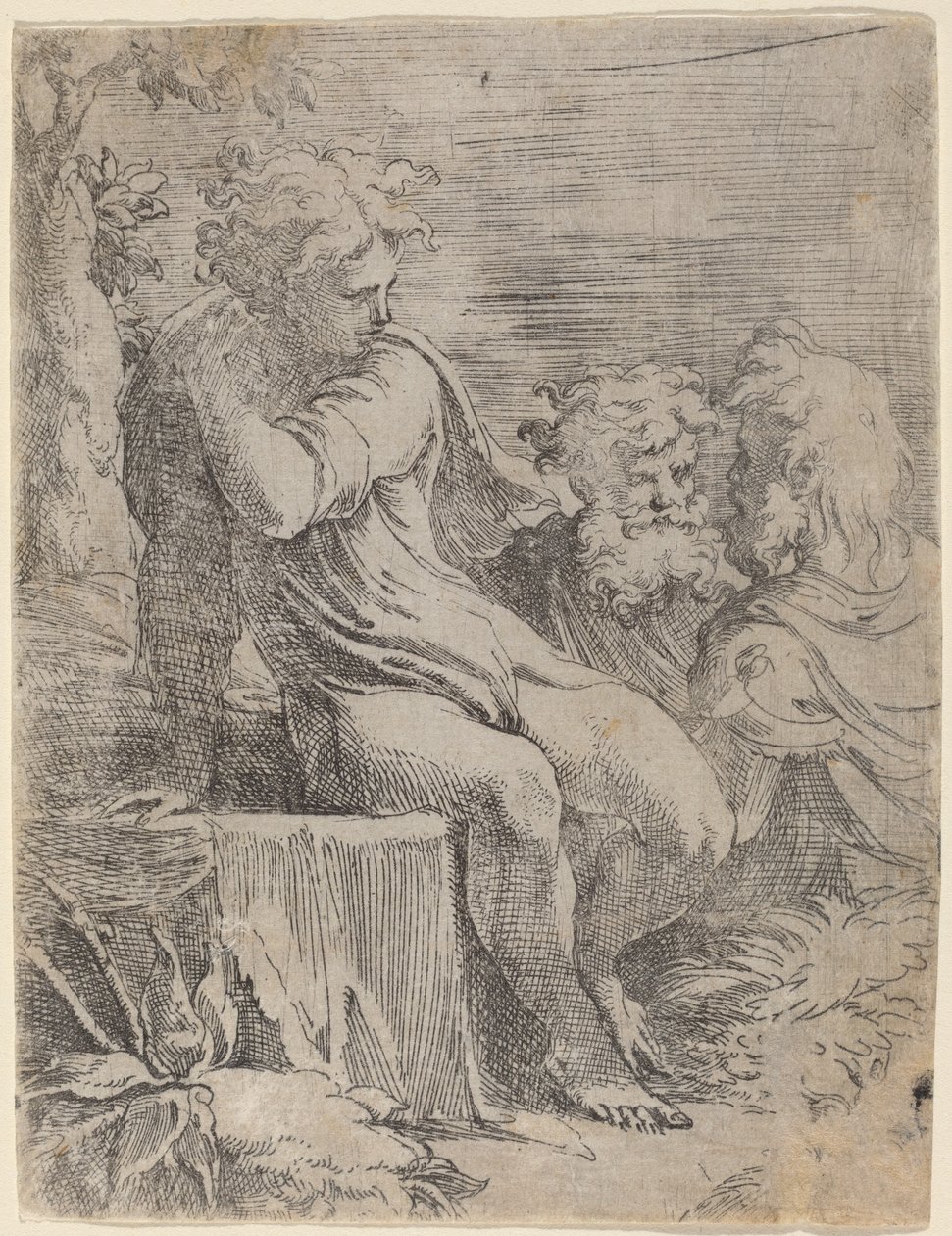 The Boy and Two Old Men by Parmigianino