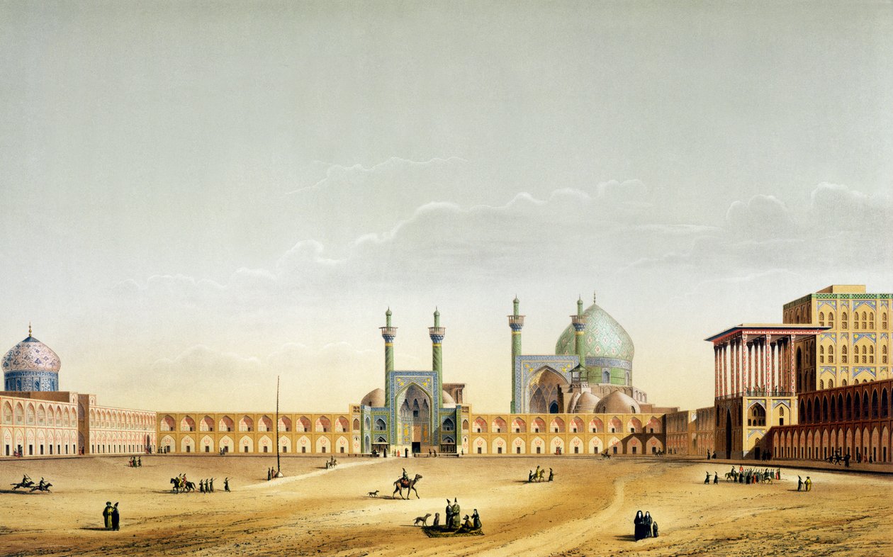 The Royal Palace and the Mesdjid-i-Shah, Isfahan, Plate 6-7 from 