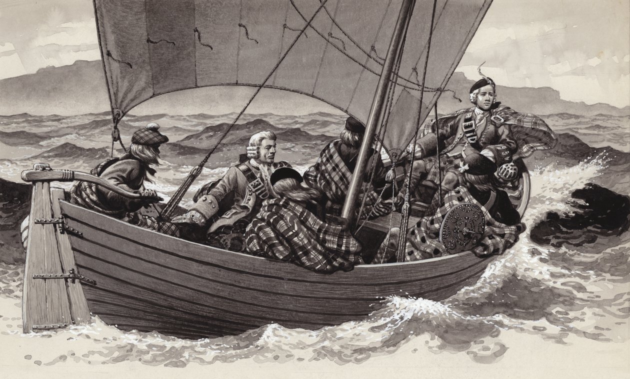 Bonnie Prince Charlie Sets Out for the Isle of Skye by Pat (1907 95) Nicolle