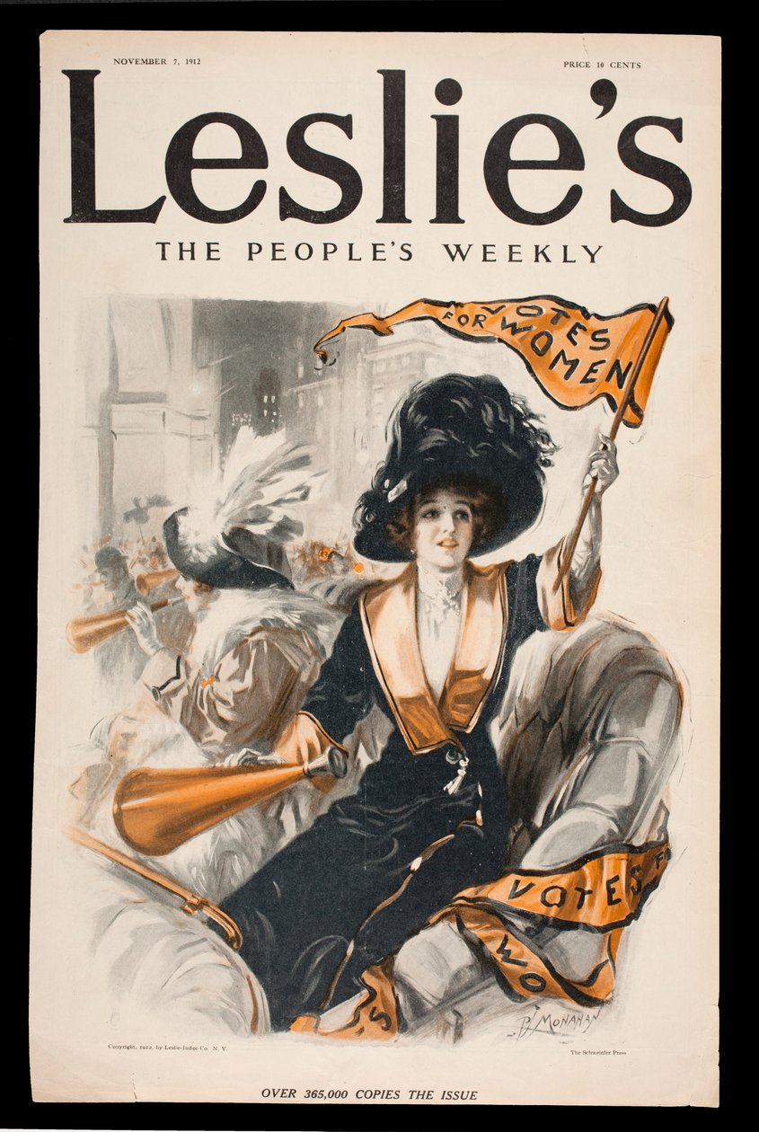 Votes for Women, Front Cover of Leslie