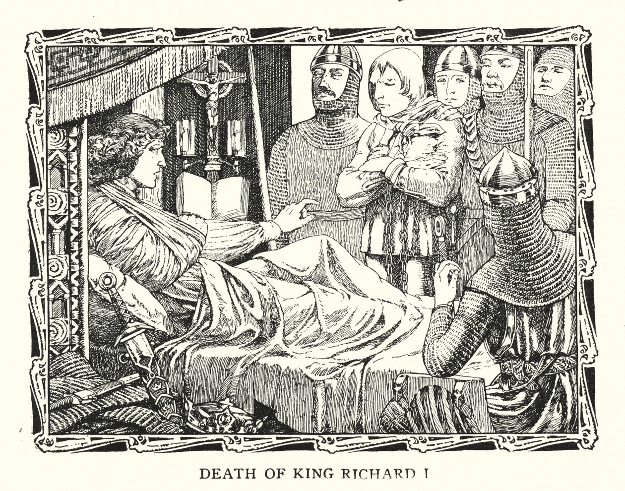 Death of King Richard I by Patten (after) Wilson