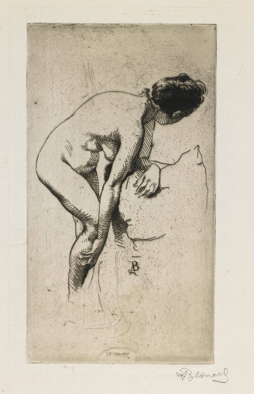 Study of Nude Female Figure, 1886 by Paul Albert Besnard