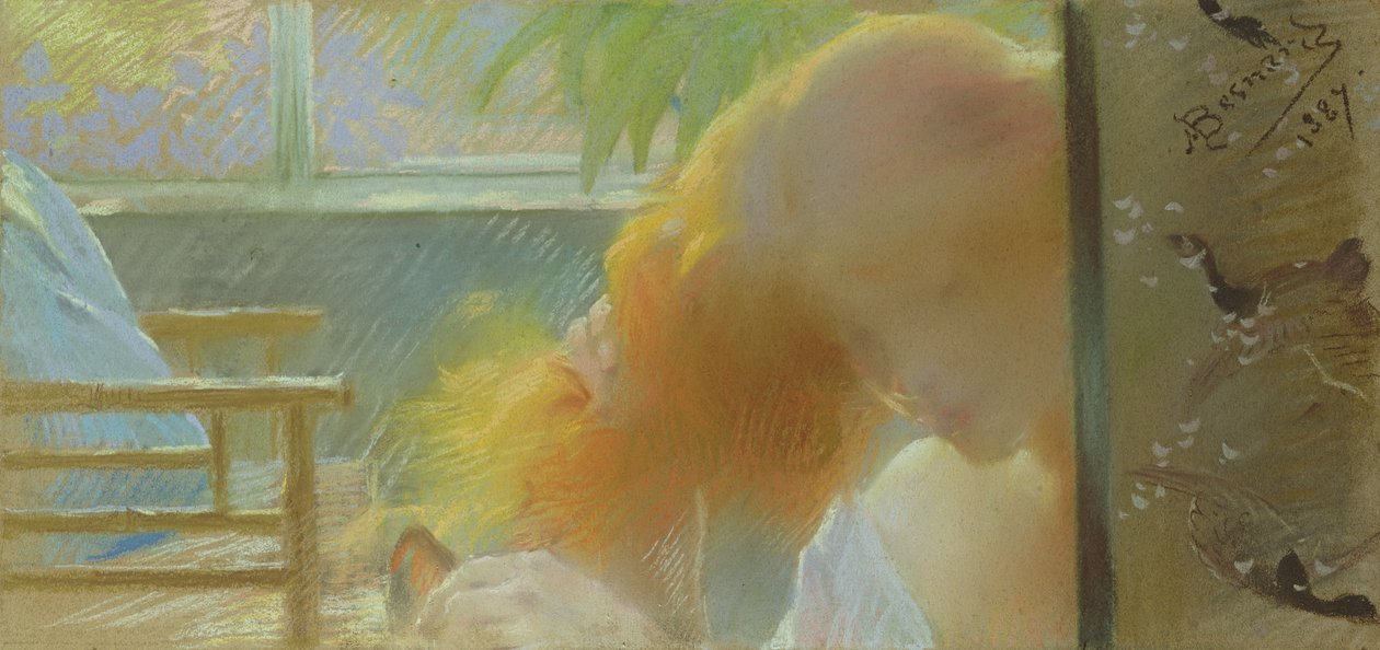 The Model, 1887 by Paul Albert Besnard