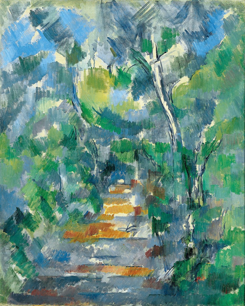 Forest Scene (Path from Mas Jolie to Château Noir) by Paul Cézanne