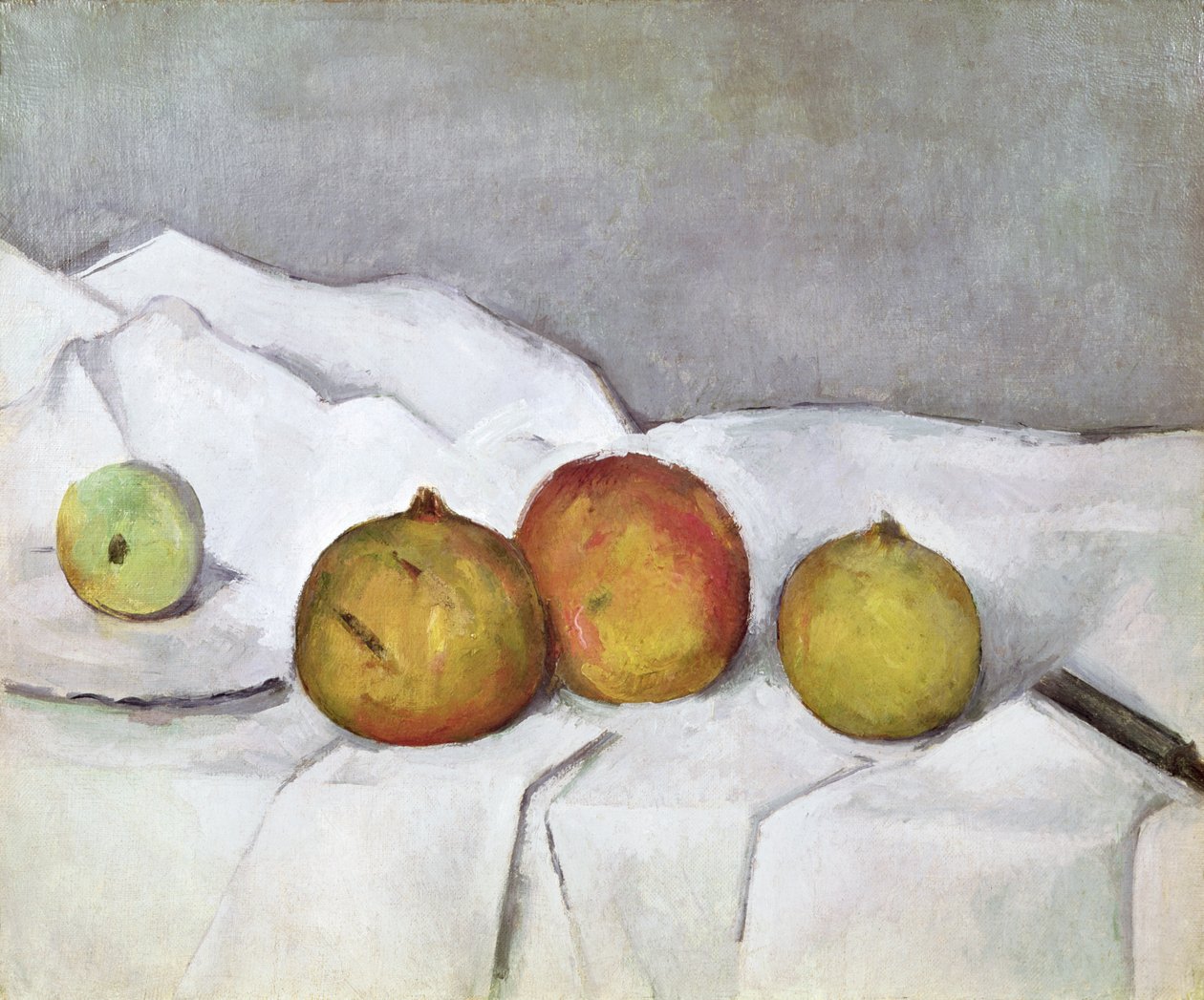 Fruit on a Cloth, c.1890 by Paul Cézanne