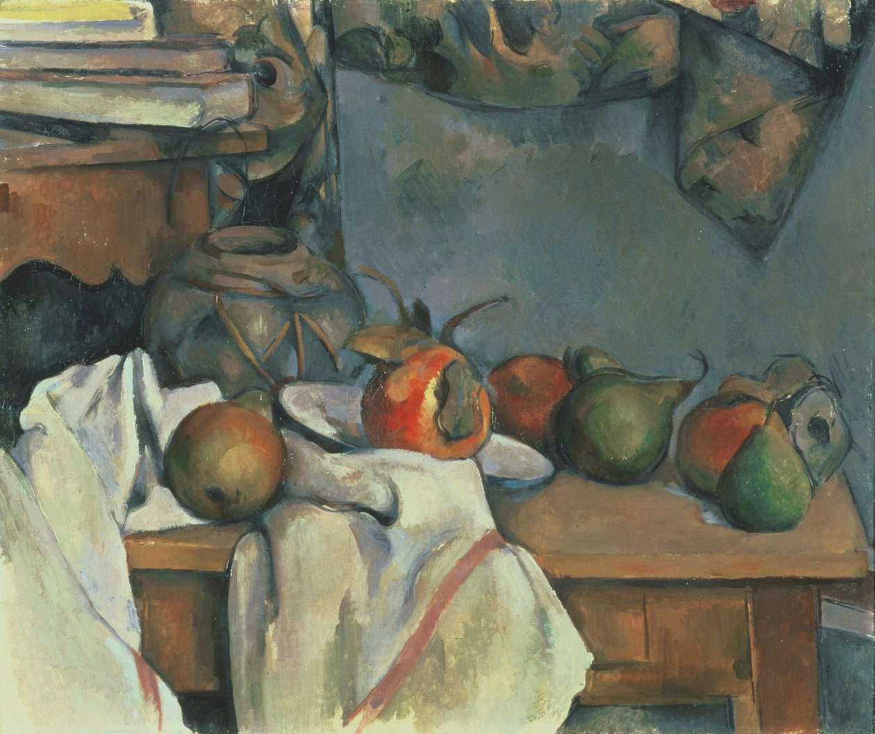 Ginger Pot with Pomegranate and Pears by Paul Cézanne