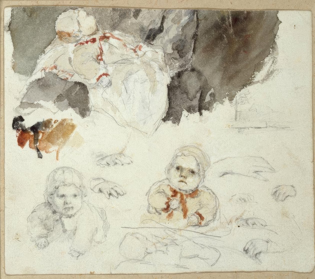 Study of Children by Paul Gauguin