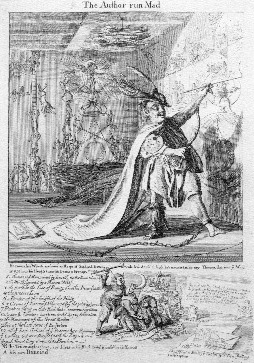 The Author Run Mad by Paul Sandby