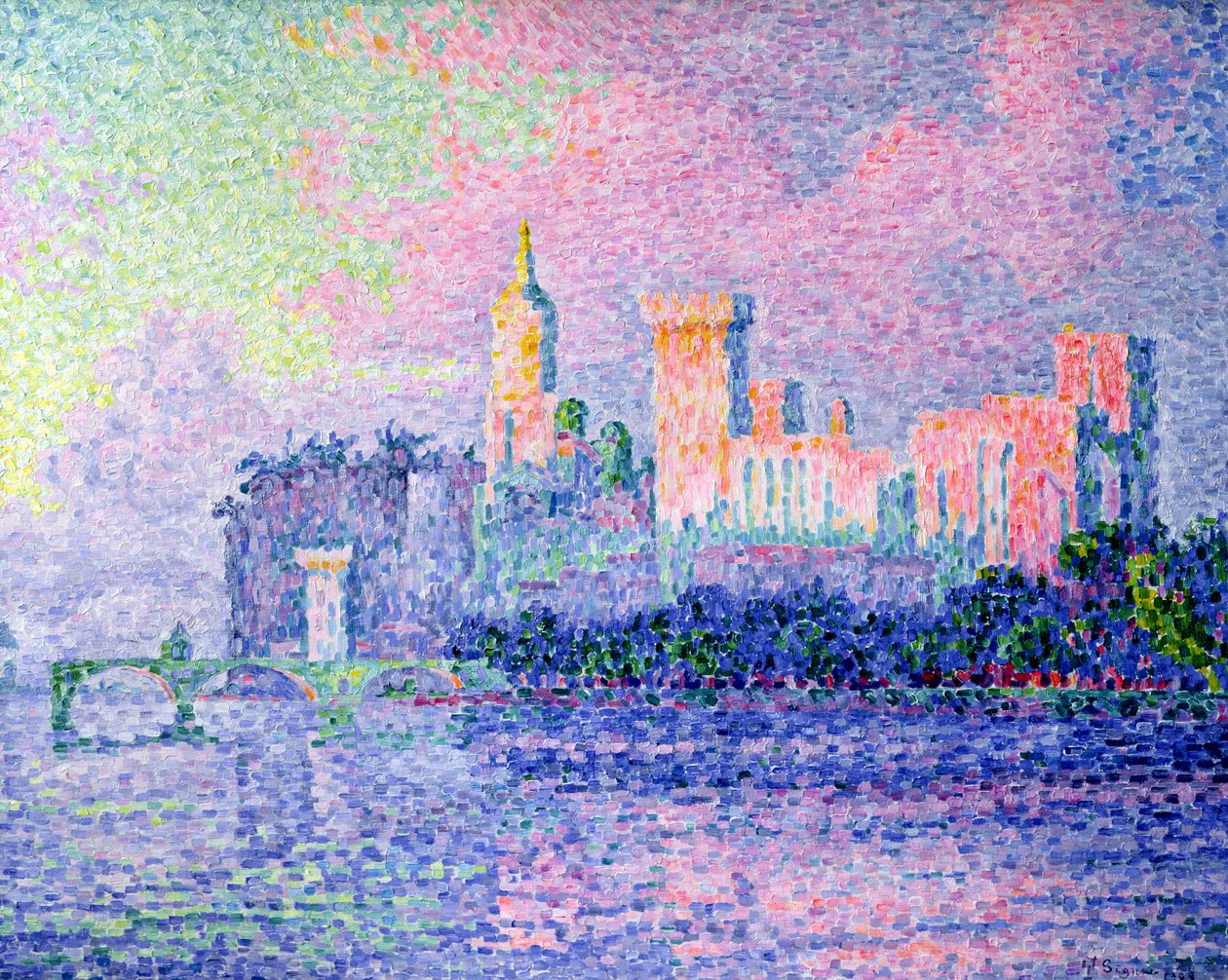 The Chateau des Papes, Avignon, 1900 by Paul Signac