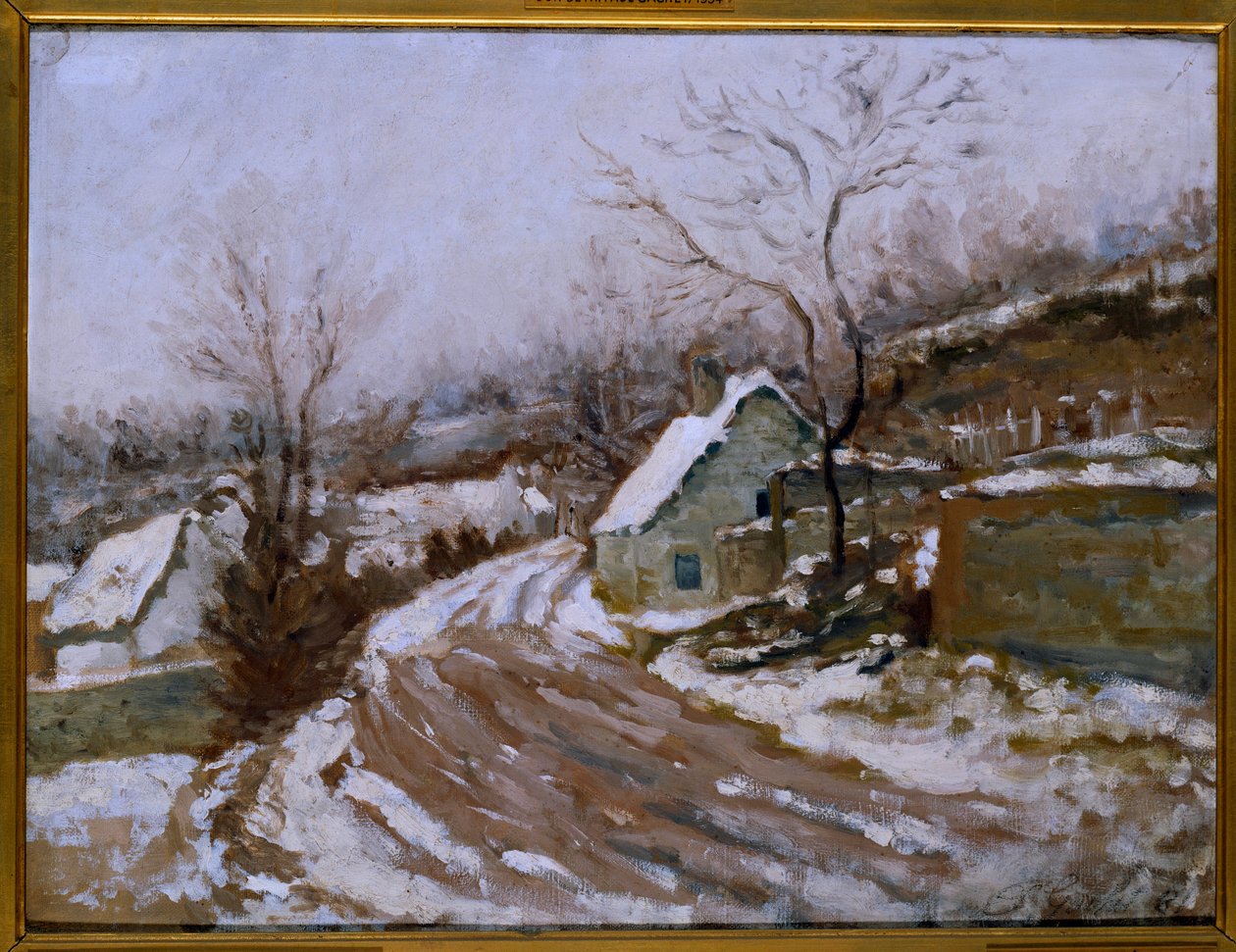 La vieille route à Auvers-sur-Oise by Paul  Gachet