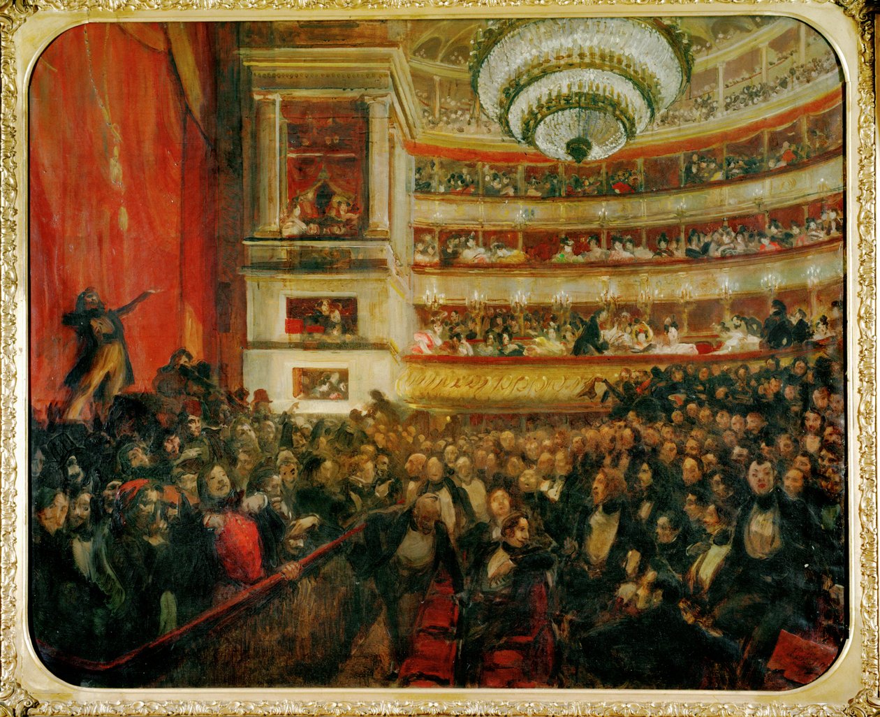 The Paris First Night of the Opera Ernani by Verdi by Paul Albert Besnard