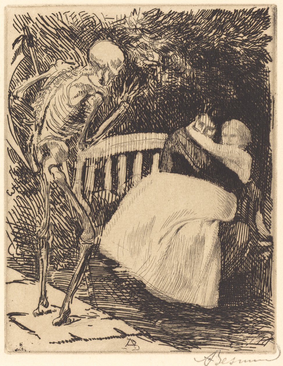 The Warning, 1900 by Paul Albert Besnard: Fine art print