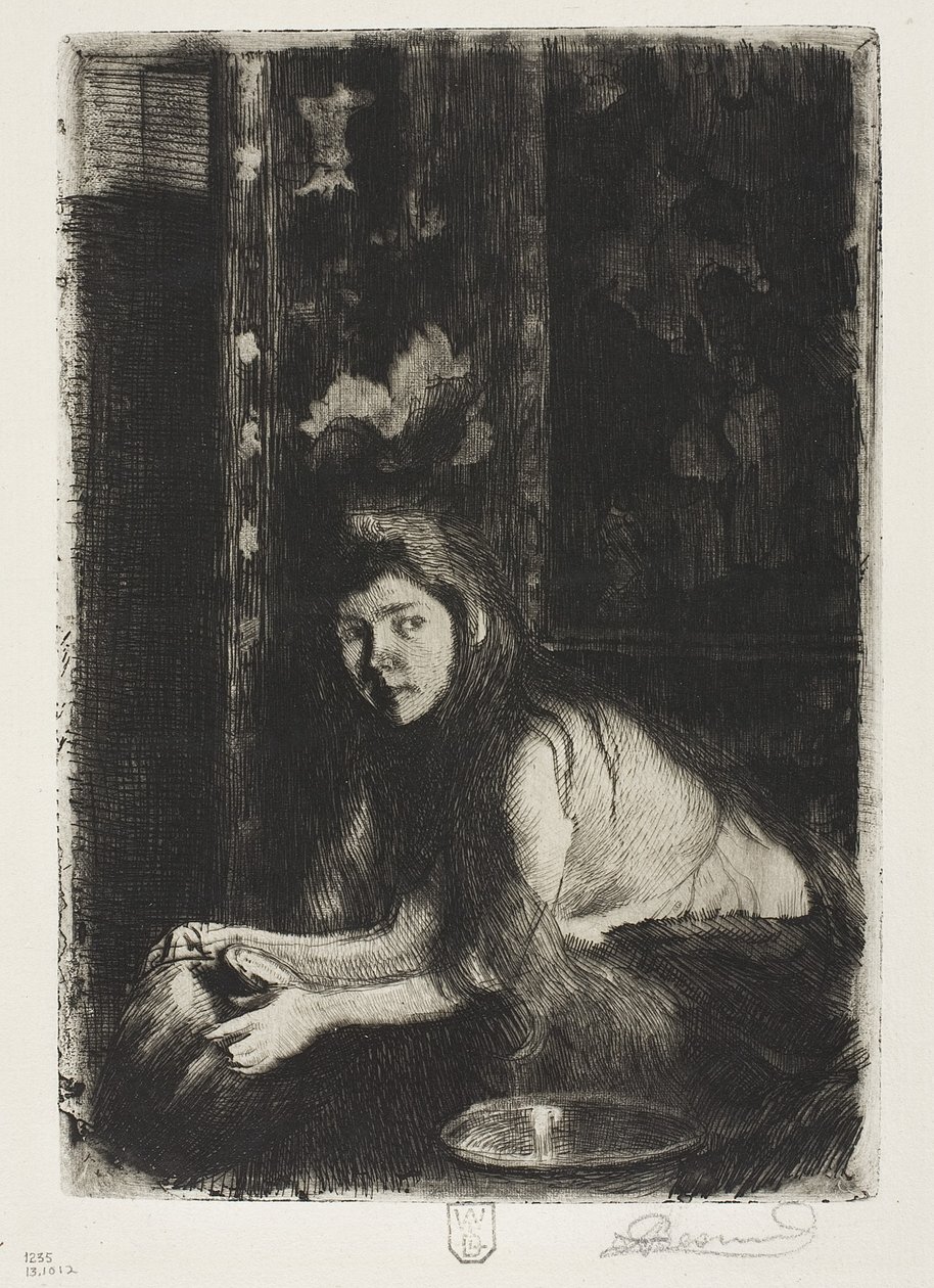 Woman with a Vase by Paul Albert Besnard: Fine art print