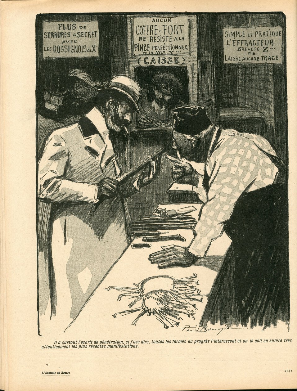 The Butter Plate, Satirical in Colours by Paul Balluriau