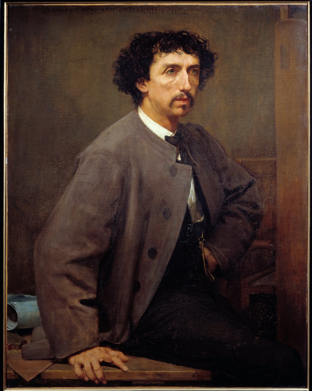 Portrait of Charles Garnier, French architect (1825 - 1898) by Paul Baudry