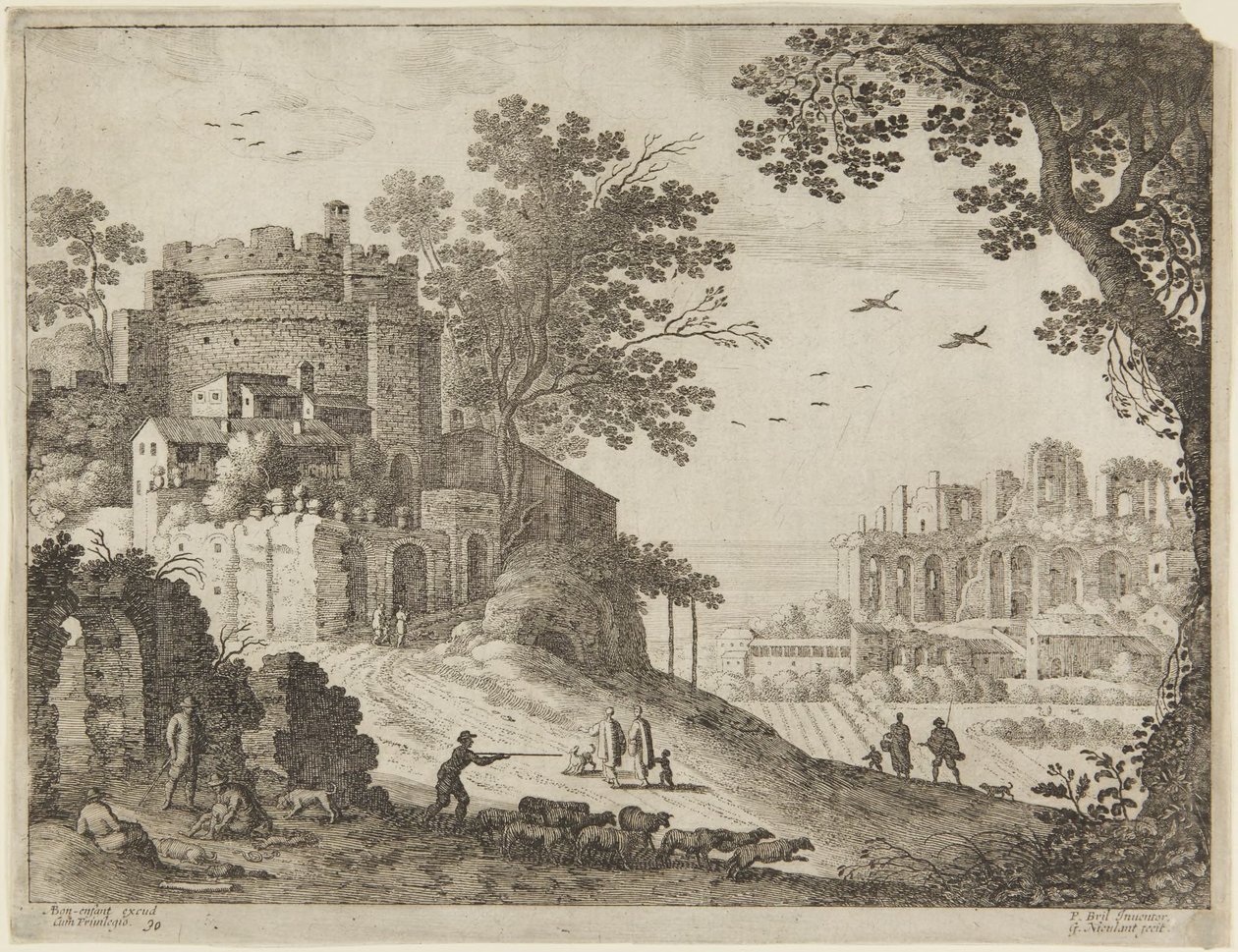 Castle and Shepherds by Paul Bril