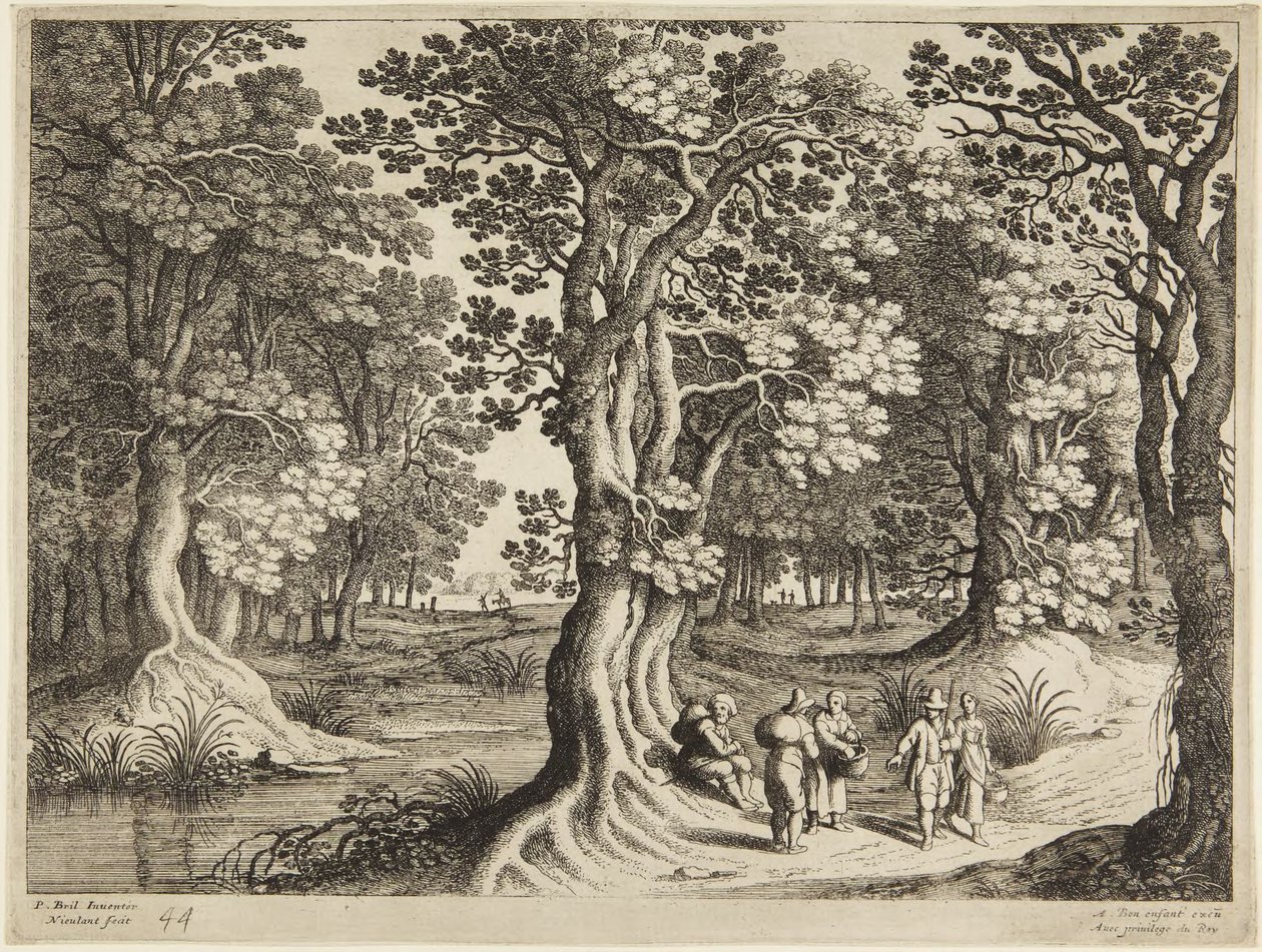 Forest with Five People by Paul Bril